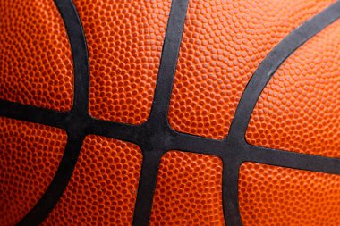 Turuncu basketbol deri desenli arka plan