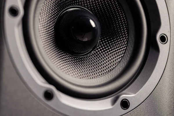 Hifi audio speaker close up