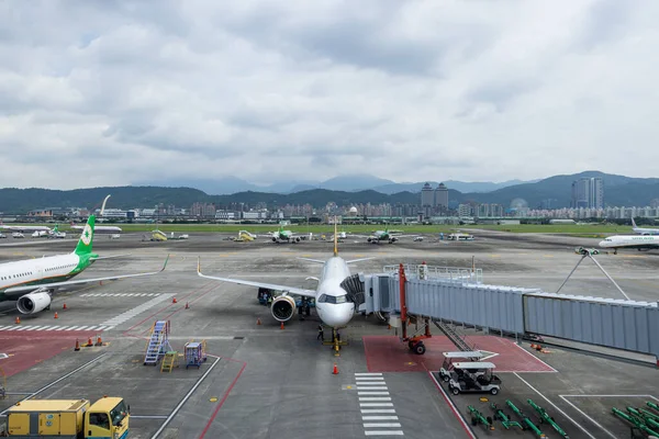 Taipei Taiwan Juni 2022 Songshan Airport Taipei Stad — Stockfoto