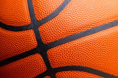 Turuncu basketbol deri desenli arka plan