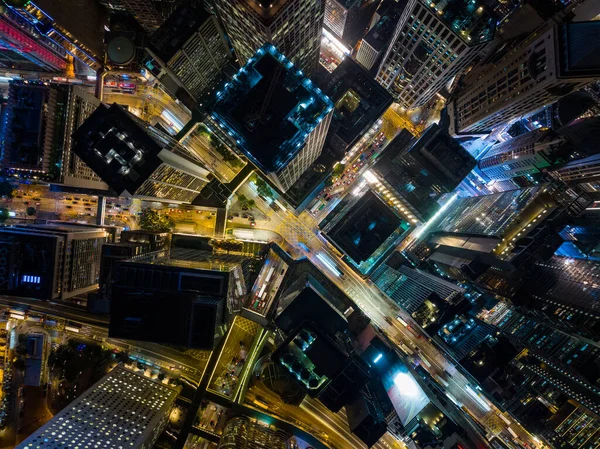Central Hong Kong Diciembre 2021 Vista Arriba Abajo Ciudad Compacta —  Fotos de Stock