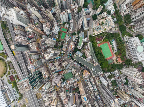 Sheung Wan Hong Kong February 2022 Aerial View Hong Kong — Foto de Stock