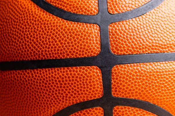 Close up of basketball skin texture