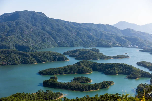 Landskap Tai Lam Chung Reservoir Hongkong — Stockfoto