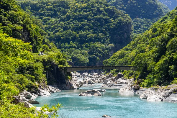 Gyönyörű Táj Folyó Taroko Nemzeti Park Hualien Tajvan — Stock Fotó