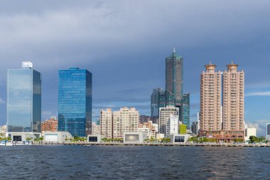 Kaohsiung, Tayvan - 01 Eylül 2022: Kaohsiung Körfezi Tayvan