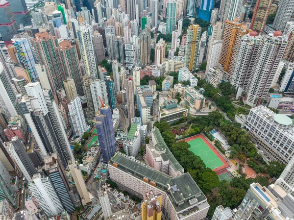 Sheung Wan Hong Kong February 2022 Aerial View Hong Kong — Stock Photo, Image