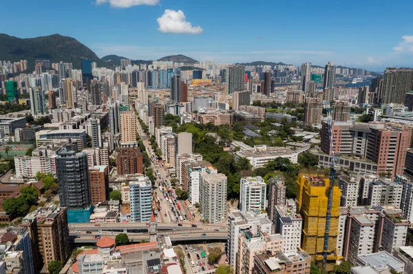 Kowloon Tong Hong Kong July 2021 Drone Fly Hong Kong — Stock Photo, Image