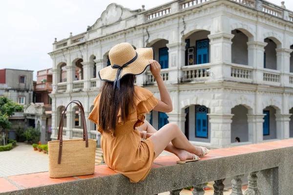 Woman Look Chen Jing Lan Western House Kinmen — Fotografia de Stock