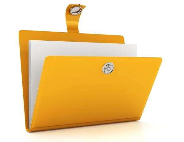 Yellow folder — Stock Photo, Image