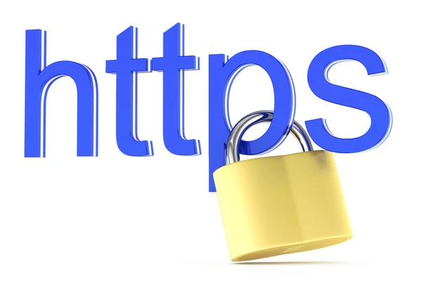 Icono de Https — Foto de Stock