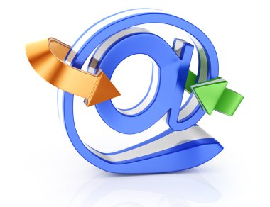okları olan e-posta simgesi