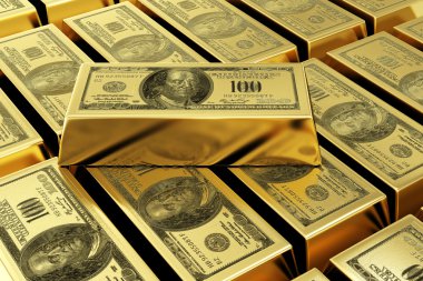 altın külçelerini Doları damgası