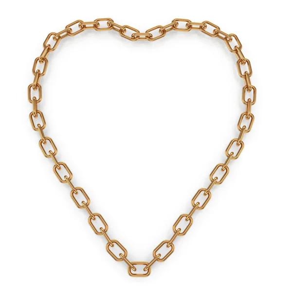 Heartshape chain — Stock Photo, Image