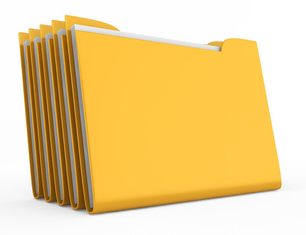 Stack of folders