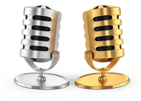 Zwei Mikrofone — Stockfoto