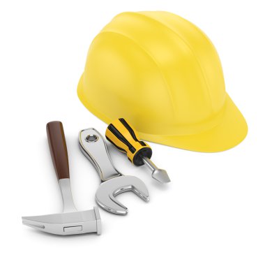 kask ve çalışma araçları