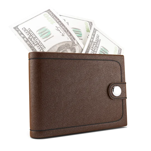 Wallet with money — Stock Photo, Image