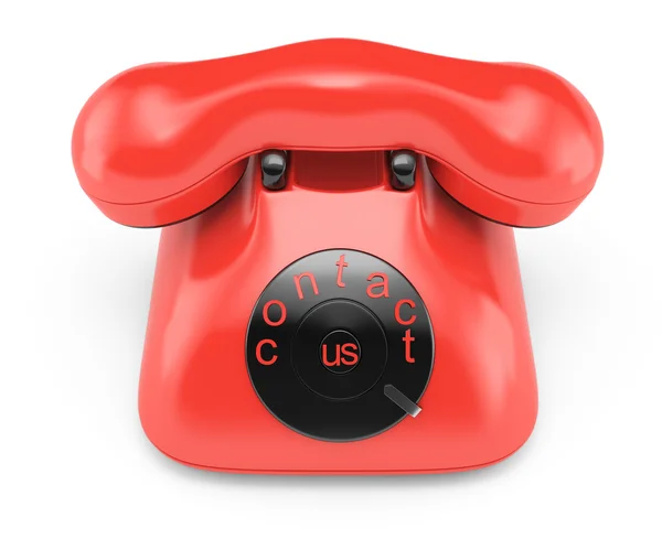 Red telephone — Stock Photo, Image