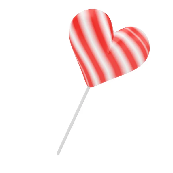 Hartvormige lolly — Stockfoto