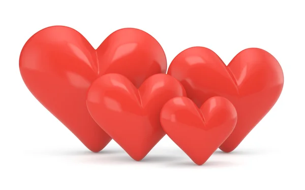 Group of hearts — Stock Photo, Image