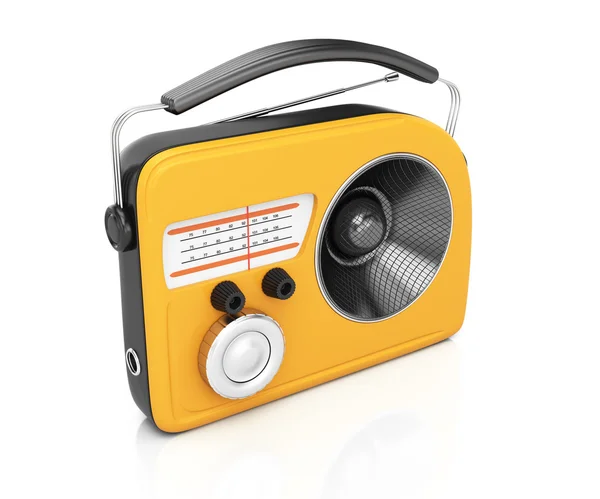 黄色のラジオ — ストック写真