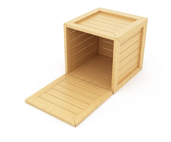 Boîte en bois ouverte — Photo