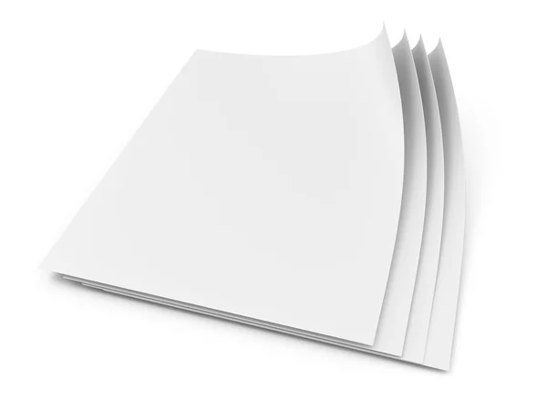 Páginas de papel em branco — Fotografia de Stock