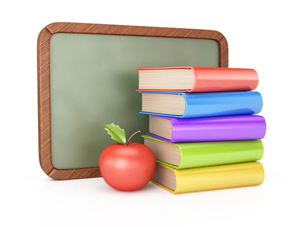 Consejo escolar y libros — Foto de Stock