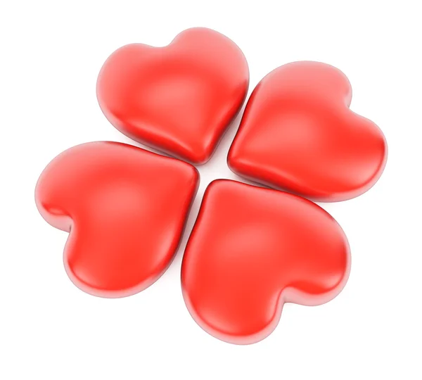 Four hearts — Stock Photo, Image