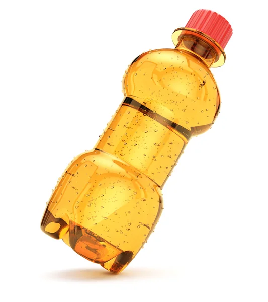 Orange flaska med drink — Stockfoto