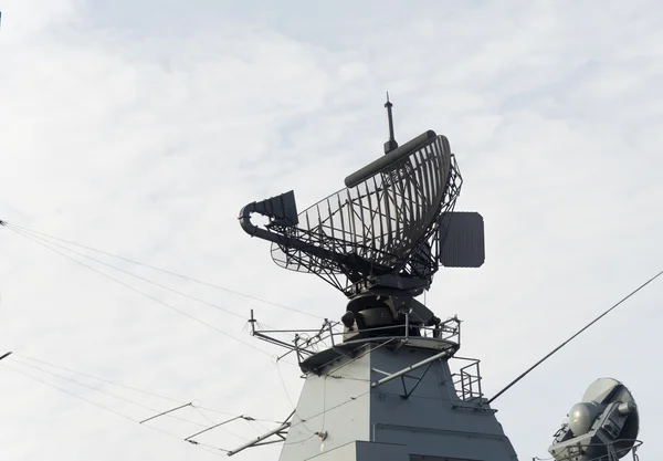 Modern, military ship radar. — Stock Photo, Image