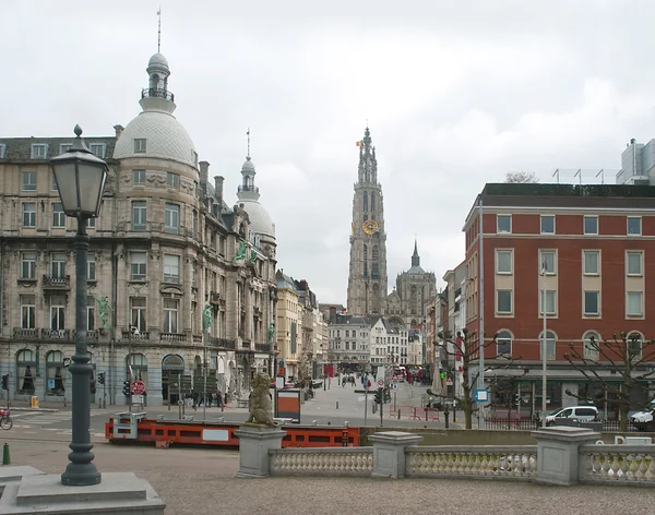 Antwerp. Cathedral of the Sacred Mother of God. — Stock Photo, Image