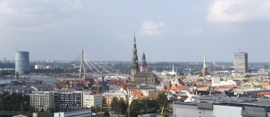 Letonya, riga. Şehir Panoraması.
