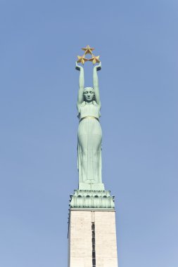 Riga. Özgürlük Anıtı. parça.