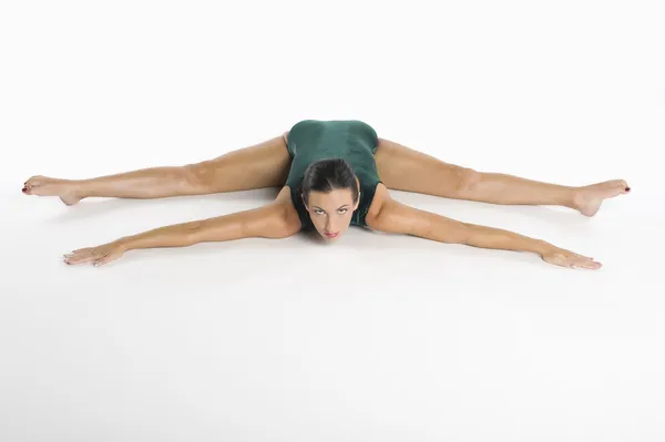 Retrato de uma mulher que se exercita — Fotografia de Stock