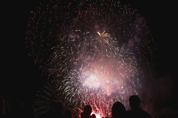 Watching Fireworks — Stock Photo, Image