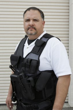 kurşun geçirmez yelek güvenlik görevlisi