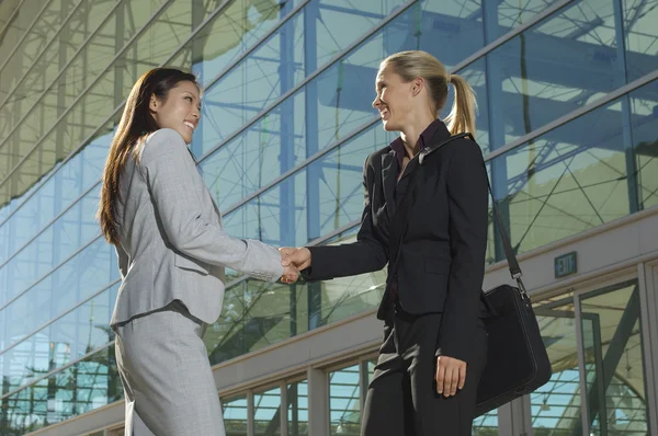 Businesswomen Greeting Each Other — Stock Photo, Image