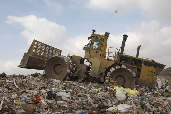 Graafmachine lader op site — Stockfoto