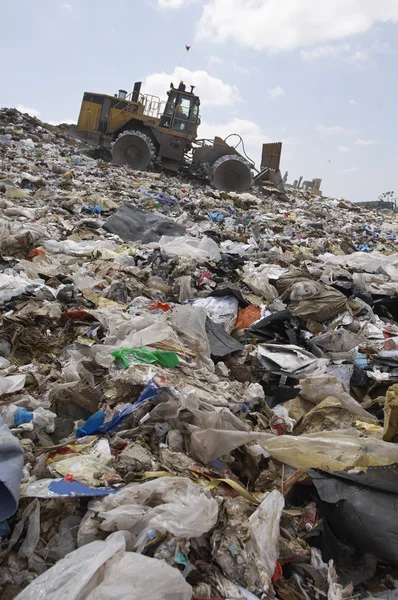 An Excavator Loader At Dumping Ground — Stock Photo, Image