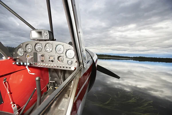 Close-up van watervliegtuig cockpit — Stockfoto