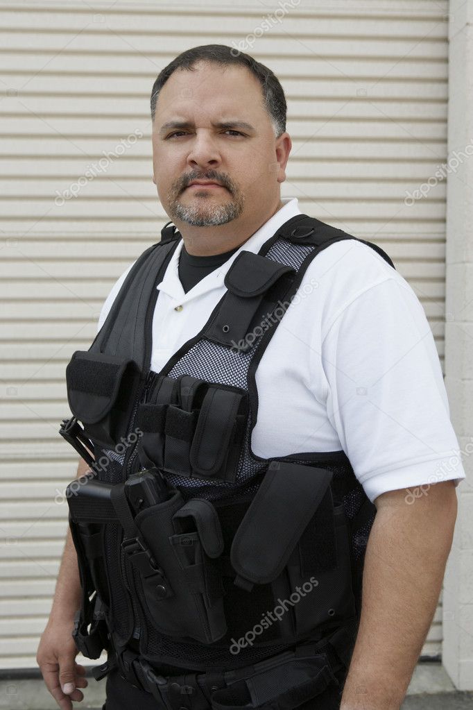 Security Guard In Bulletproof Vest Stock Photo by ©londondeposit 21799819