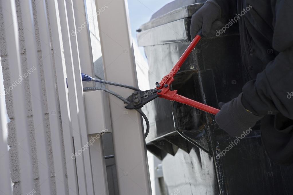 Thief Cutting Lock Stock Photo by ©londondeposit 21799863