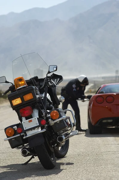 Motorrad auf Straße — Stockfoto