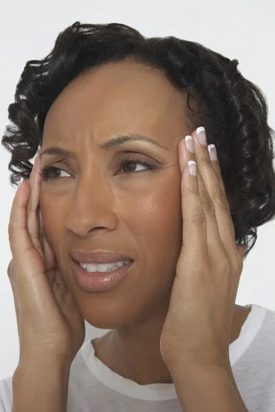 Woman Suffering From Headache — Stock Photo, Image