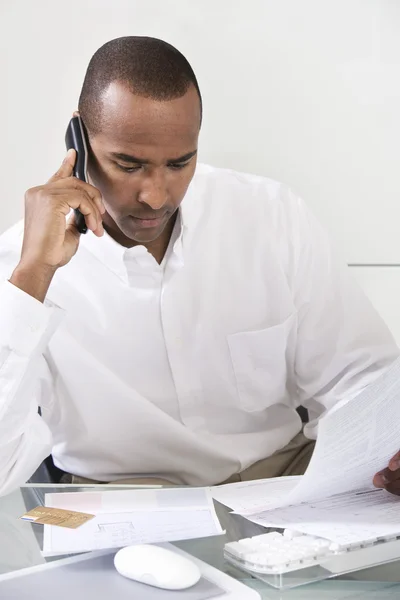 Man Paying Bills — Stock Photo, Image