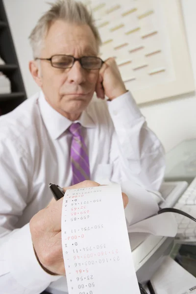 Businessman Working At Desk — Stock Photo, Image