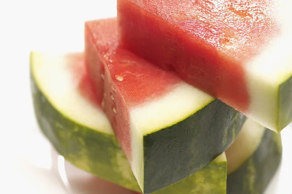 Stack Of Fresh Watermelon Slices — Stock Photo, Image