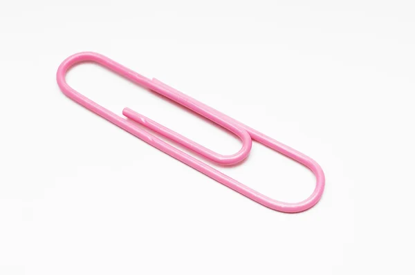 Pink Paperclip — Stock Photo, Image